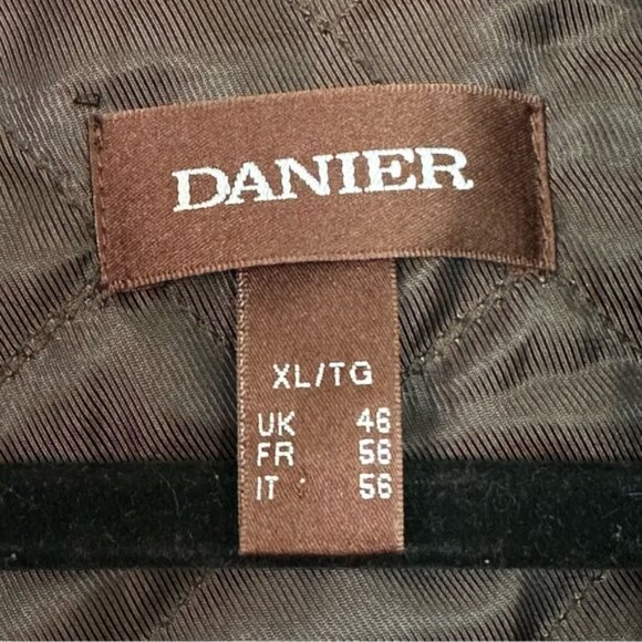 Oversized Danier Boyfriend Vintage Brown Suede Leather Coat Jacket - Picture 11 of 13